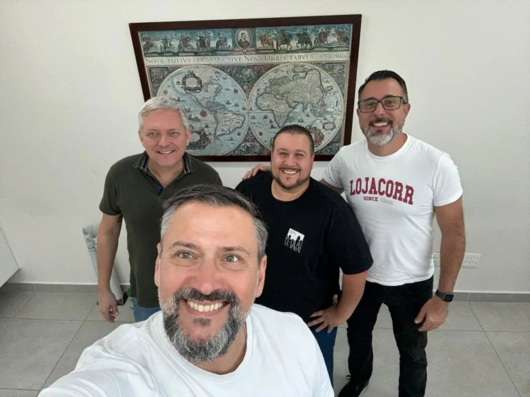 Com Antonio e Alexandre, da Foseg Corretora